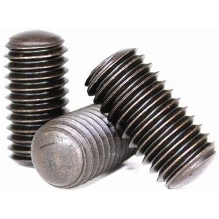 Newport Fasteners Socket Set Screw, Oval Point, 1/4-20 x 1 1/2", Alloy Steel, Black Oxide, Hex Socket , 3000PK 133715-3000